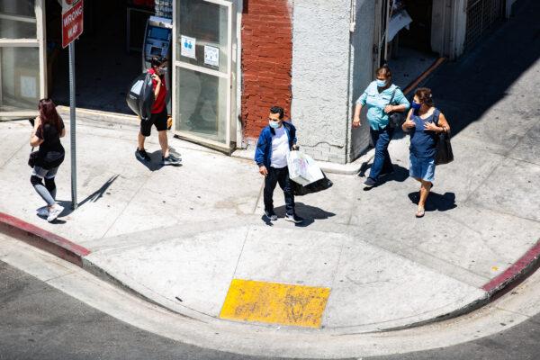 Downtown Los Angeles on June 9, 2021. (John Fredricks/The Epoch Times)