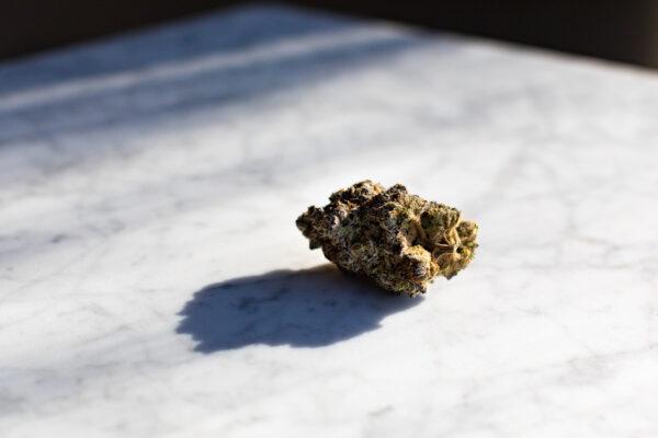 Catalyst Cannabis Company cannabis samples in Santa Ana, Calif., on Feb. 18, 2021. (John Fredricks/The Epoch Times)