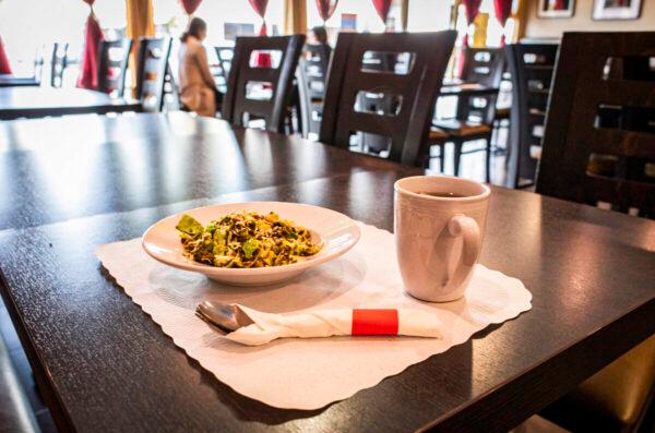 A Green Tea Salad dish at Irrawaddy Taste of Burma restaurant in Stanton, Calif., on Feb. 1, 2022. (John Fredricks/The Epoch Times)