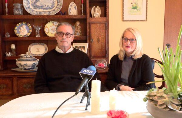 Ed and Mary Ternan talk with NTD Television on Feb. 1, 2022. (Annie Wang/NTD Television)