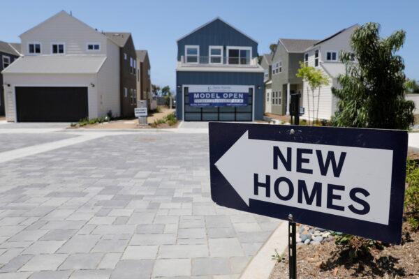 Newly constructed single-family homes for sale in Encinitas, Calif., on July 31, 2019. (Mike Blake/Reuters)