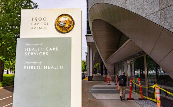 The California Department of Health Care Services in Sacramento, Calif., on April 20, 2022. (John Fredricks/The Epoch Times)
