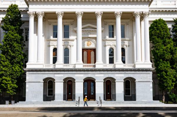 The California State Capitol building in Sacramento on April 18, 2022. (John Fredricks/The Epoch Times)