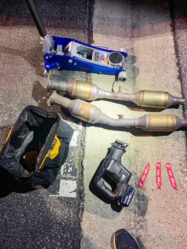 The Orange County Sheriff’s Department told The Epoch Times in February 2021 that it has observed a 650 percent increase in catalytic converter thefts throughout the previous year. (Courtesy of The Orange County Sheriff's Department)