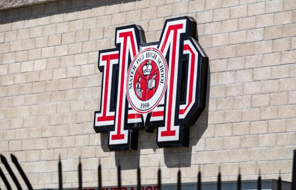 Mater Dei High School in Santa Ana, Calif., on May 10, 2022. (John Fredricks/The Epoch Times)