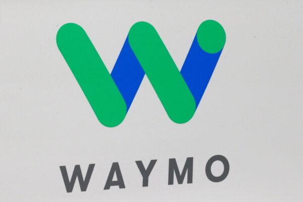 The Waymo logo during the company's unveil of a self-driving Chrysler Pacifica minivan during the North American International Auto Show in Detroit, on Jan. 8, 2017. (Brendan McDermid/Reuters)