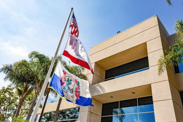 A view of City Hall in San Clemente, Calif., on Oct. 20, 2020. (John Fredricks/The Epoch Times)