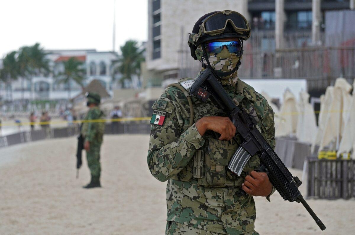 Members of the Mexican military, in this 2022 file photo. (Elizabeth Ruiz/AFP via Getty Images)