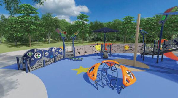 Sweet Shade Universal Playground rendering. (Courtesy of the City of Irvine)