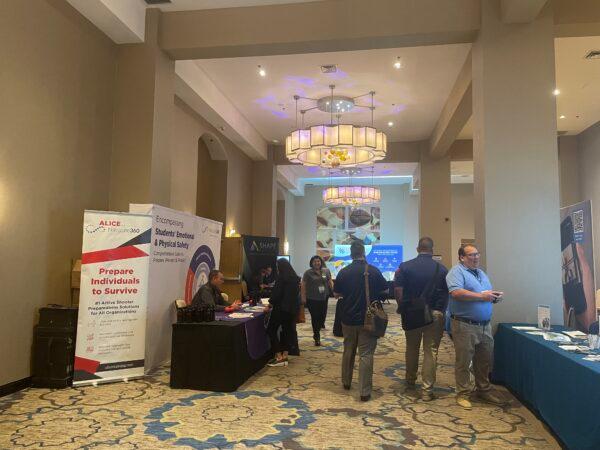 Attendees of the 13th annual SafeSchools Conference in Garden Grove, Calif., on July 13, 2022. (Carol Cassis/The Epoch Times)