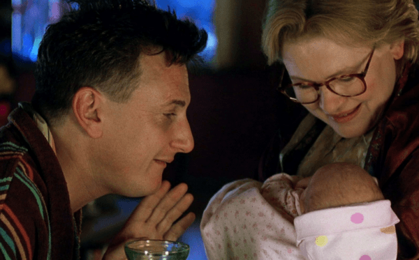 Sean Penn as Sam and Dianne Wiest as his agoraphobic neighbor Annie in "I Am Sam." (New Line Cinema)