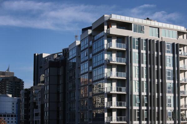 High-rise apartments are seen in the inner city suburb of Surry Hills in Sydney, Austral on May 8, 2021. (Lisa Maree Williams/Getty Images)