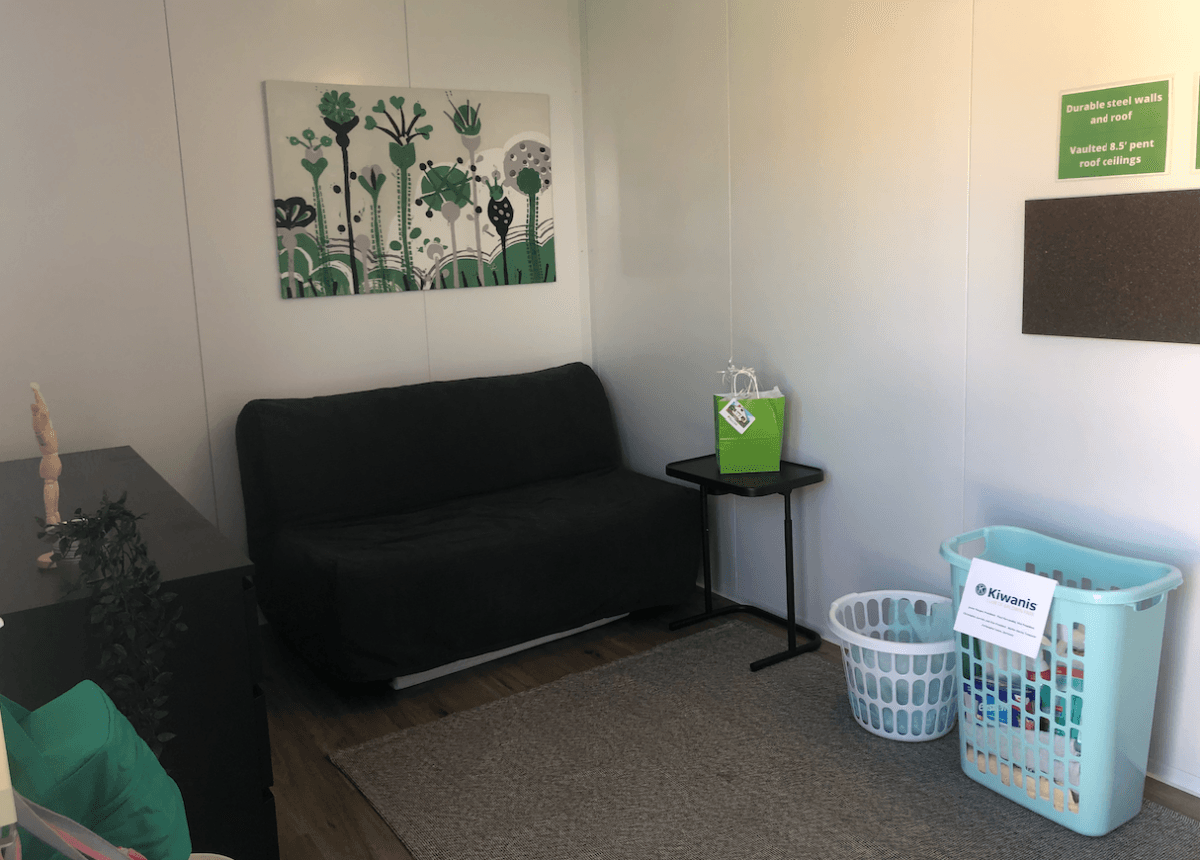 A home is pictured in Serenity Homes, a tiny home village in Baldwin Park, Calif., on Sept. 24, 2022. (Courtesy of San Gabriel Valley Regional Housing Trust)