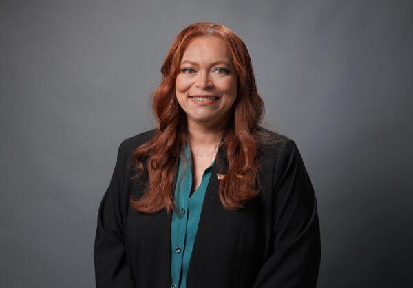 Barbara George, a Newport-Mesa Unified School District Area 4 candidate, in Irvine, Calif., on Sept. 16, 2022. (Jack Bradley/The Epoch Times)