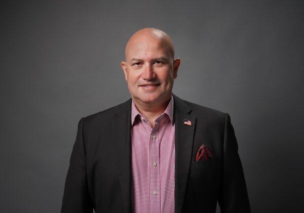 Costa Mesa City Council District 3 candidate John Thomas Patton in Irvine, Calif., on Sept. 15, 2022. (Jack Bradley/The Epoch Times)