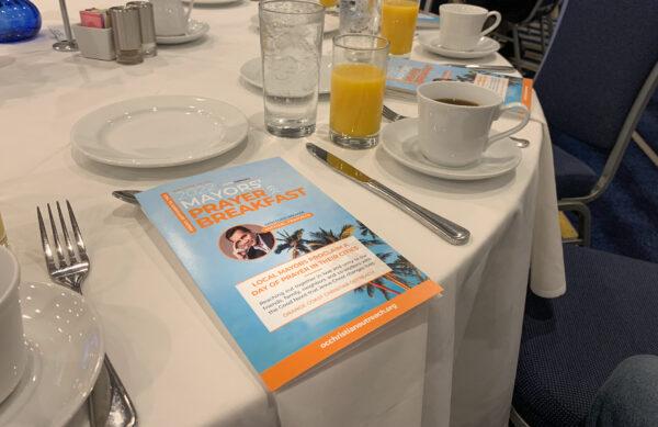 The 57th Annual Orange County Prayer Breakfast in Irvine, Calif., on Sept. 30, 2022. (John Fredricks/The Epoch Times)