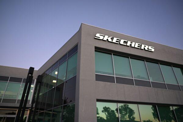 A Skechers USA, Inc. corporate office building is pictured in Manhattan Beach, Calif., on Oct. 26, 2022. (Patrick T. Fallon/AFP via Getty Images)
