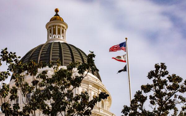 The California State Capital building in Sacramento, Calif., on April 18, 2022. (John Fredricks/The Epoch Times)