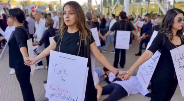 Freedom Rally for Iran at the Newport Beach Civic Center in Newport Beach, Calif., on Nov. 19, 2022. (Courtesy of Nikki Vaez)
