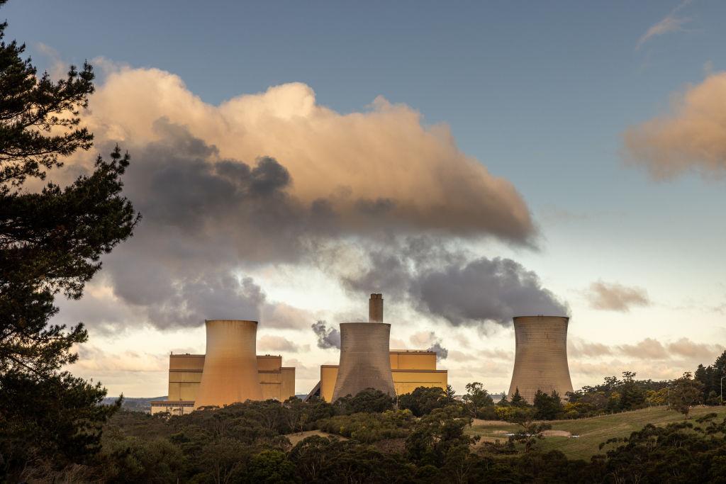 A general view of The Yallourn Power Station in Yallourn, Australia, on Aug. 16, 2022. (Asanka Ratnayake/Getty Images)