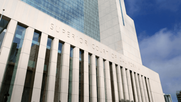 Front view of the central courthouse of the San Diego Superior Court. (Courtesy of San Diego Superior Court)