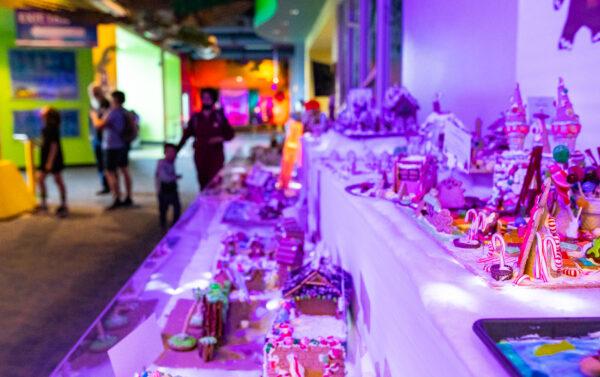 Children enjoy activities at the Discovery Cube children's science museum in Santa Ana, Calif., on Dec. 16, 2022. (John Fredricks/The Epoch Times)