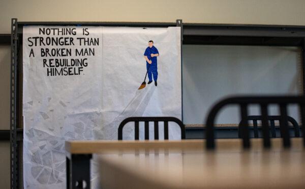 The classroom area of The County of Orange Probation Department in Orange, Calif., on Jan. 25, 2023. (John Fredricks/The Epoch Times)