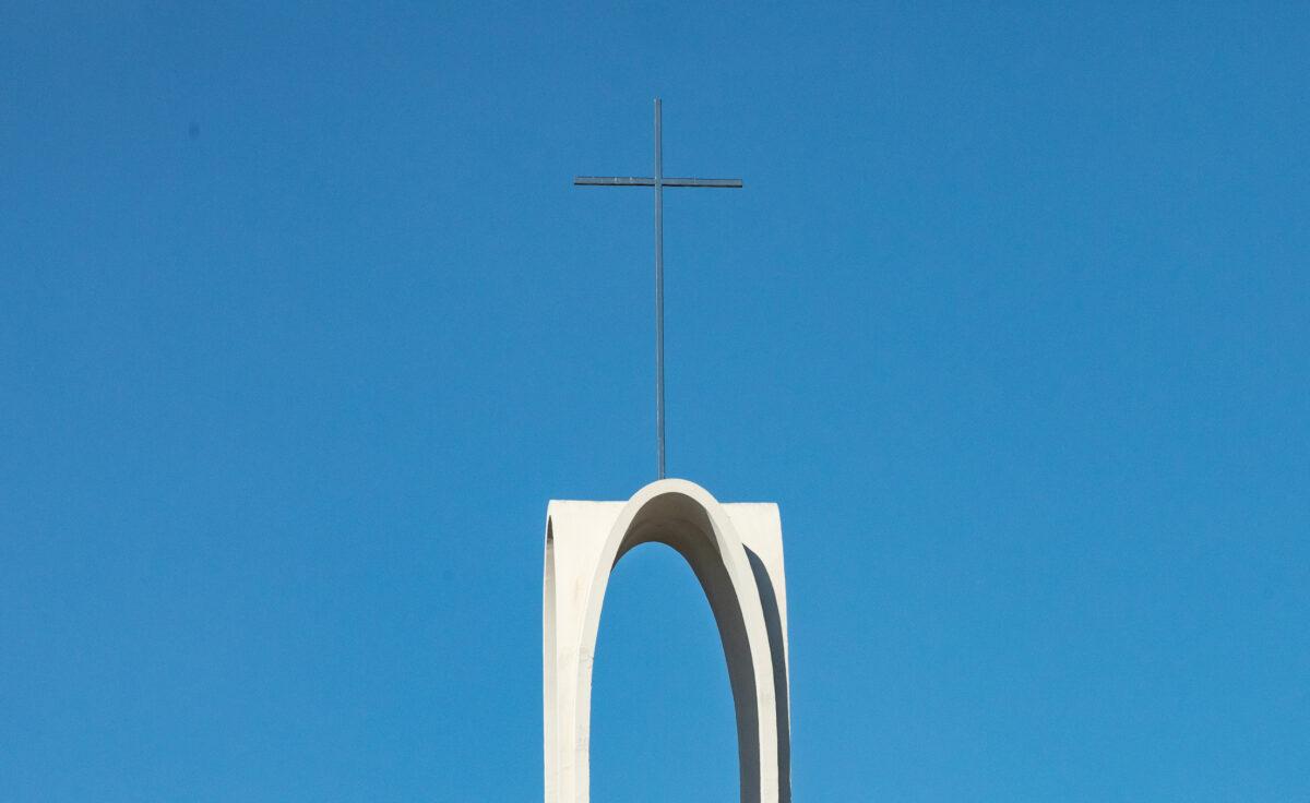A file photo of a Catholic church in Costa Mesa, Calif., on Jan, 17, 2023. (John Fredricks/The Epoch Times)