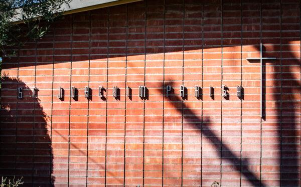St. Joachim Catholic Church in Costa Mesa, Calif., on Jan, 17, 2023. (John Fredricks/The Epoch Times)