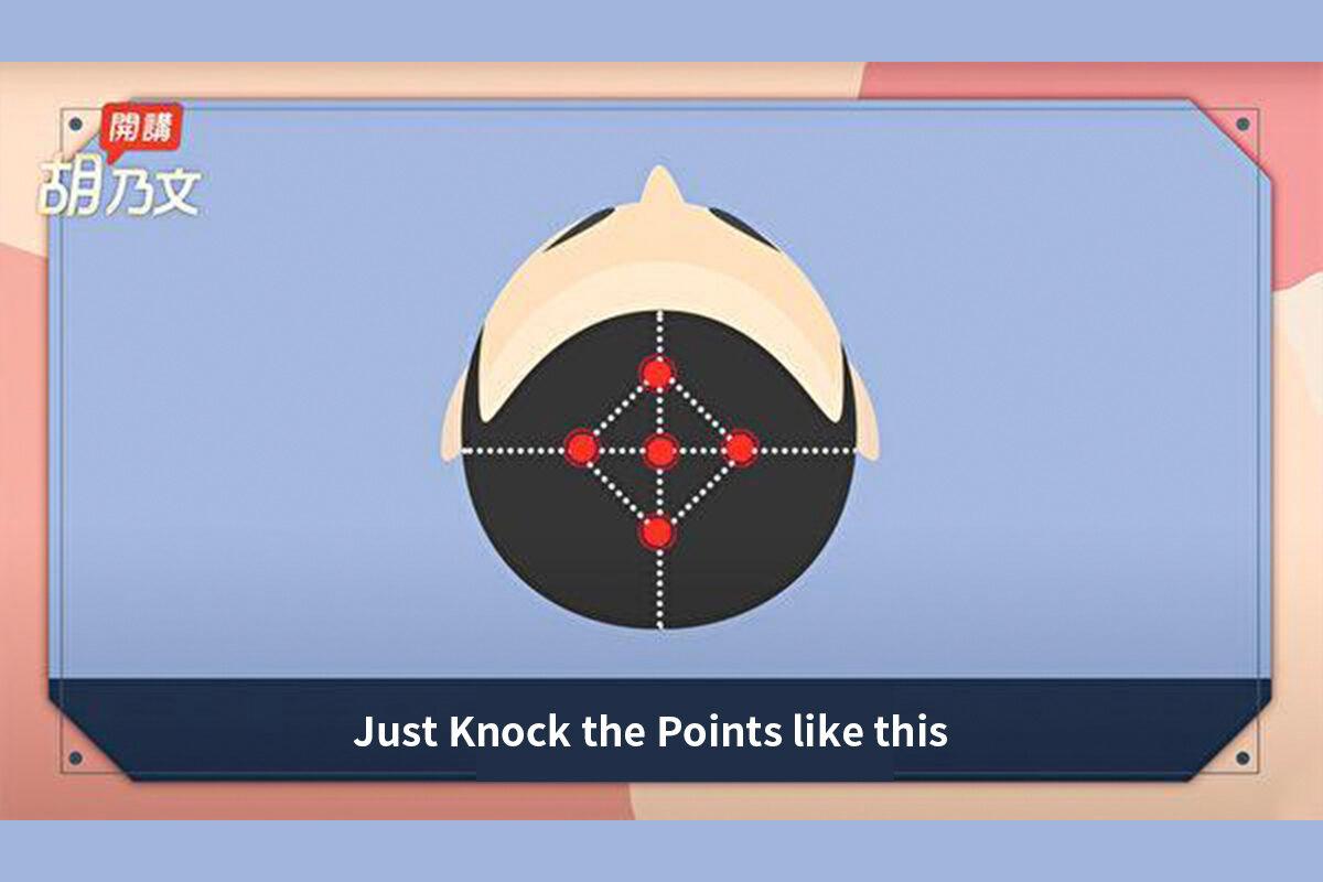Knocking on the "Baihu point" and the four "Sishengcong points" can improve memory and prevent dementia. (Hu Naiwen)