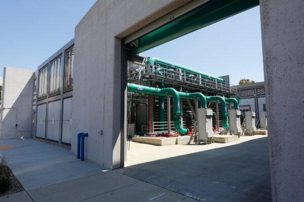 The stormwater reuse treatment system is seen at San Diego International Airport. (Courtesy of San Diego International Airport)