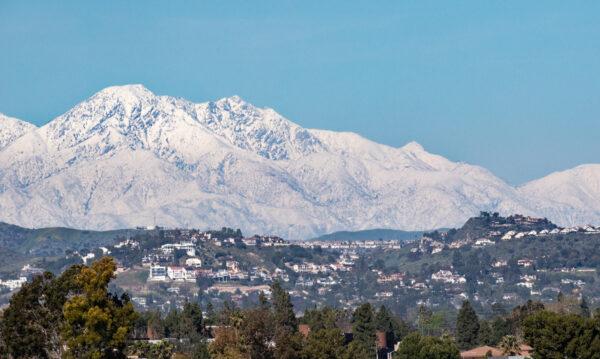 A break of sunshine hits after days of high winds and rain in Tustin, Calif., on March 2, 2023. (John Fredricks/The Epoch Times)