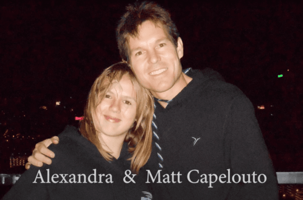 Los Angeles resident Matt Capelouto and his daughter Alexandra, who died from fentanyl poisoning two days before Christmas in 2019 at the age of 20. (Screenshot via YouTube/Matt Capelouto)