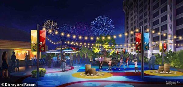 Artist rendering of new Pixar-themed hotel at Disneyland Resort in Anaheim, Calif. (Courtesy of Disneyland Resort)