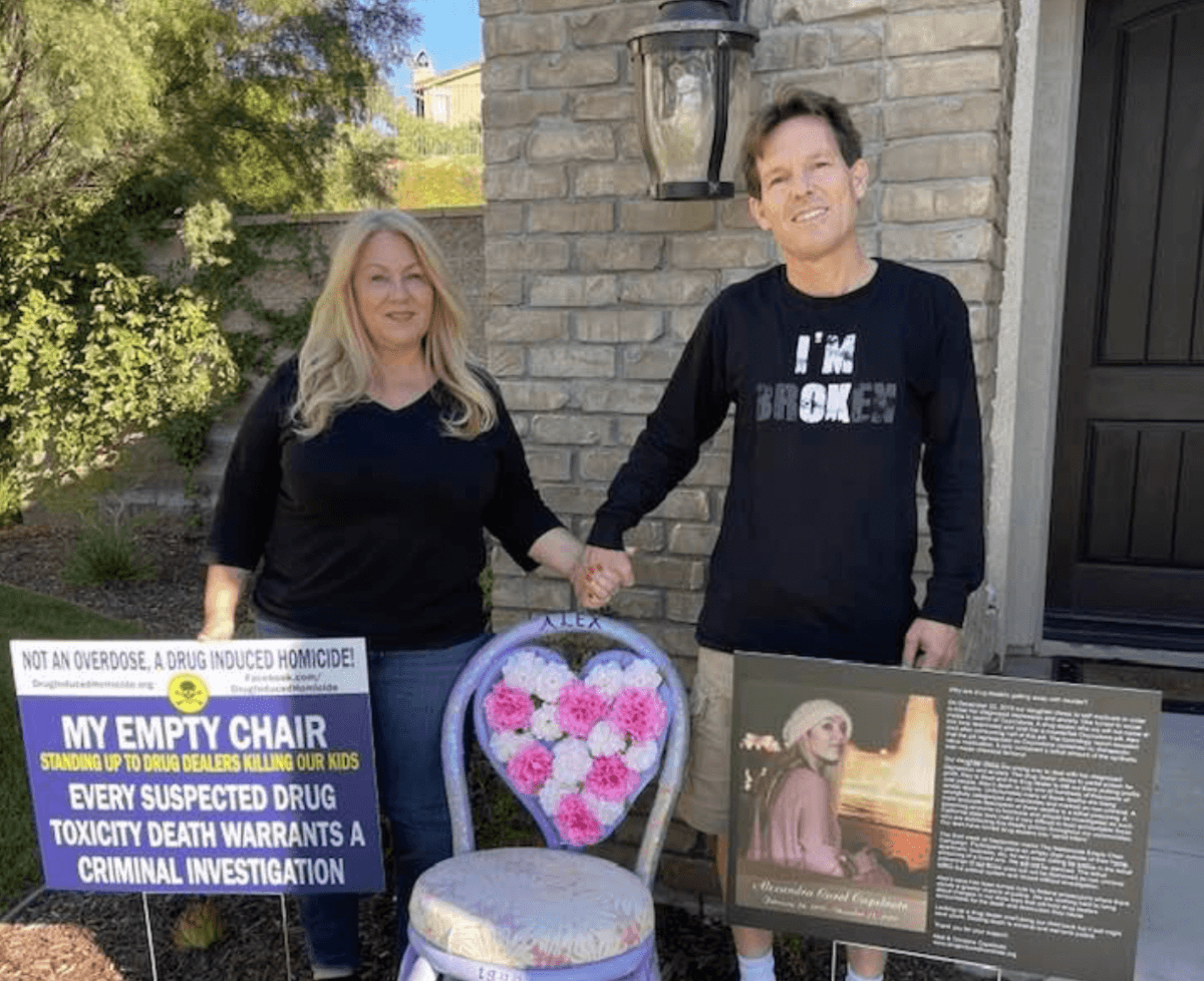 Matt Capelouto with his wife. (Courtesy of Matt Capelouto)