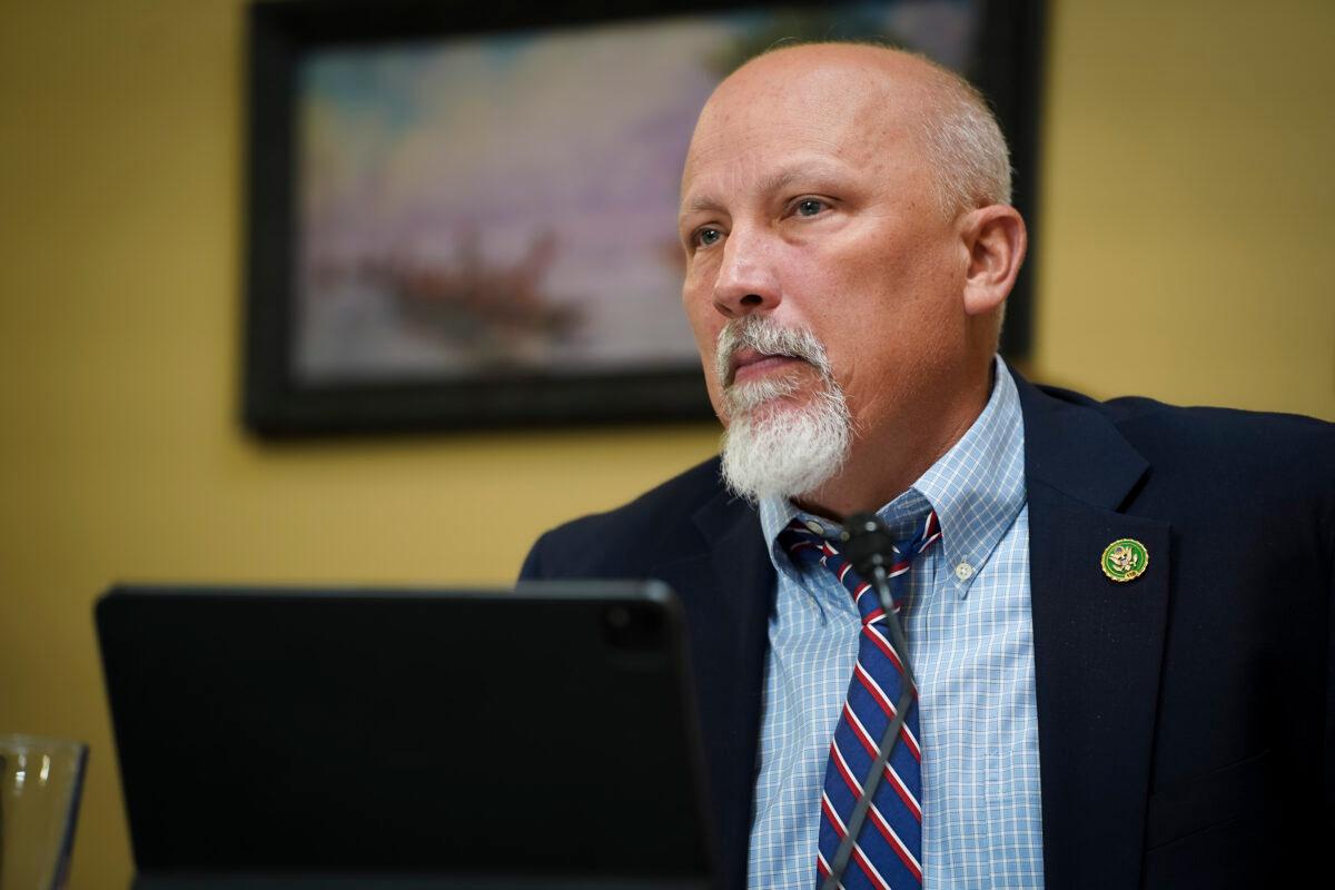Rep. Chip Roy (R-Texas) speaks during a House Rules Committee meeting in Washington on June 20, 2023. (Madalina Vasiliu/The Epoch Times)