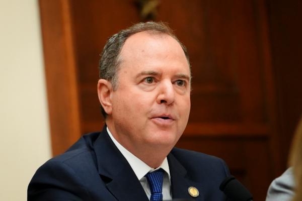 Rep. Adam Schiff (D-Calif.) speaks during John Durham’s testimony before the House Judiciary Committee in Washington on June 21, 2023. (Madalina Vasiliu/The Epoch Times)
