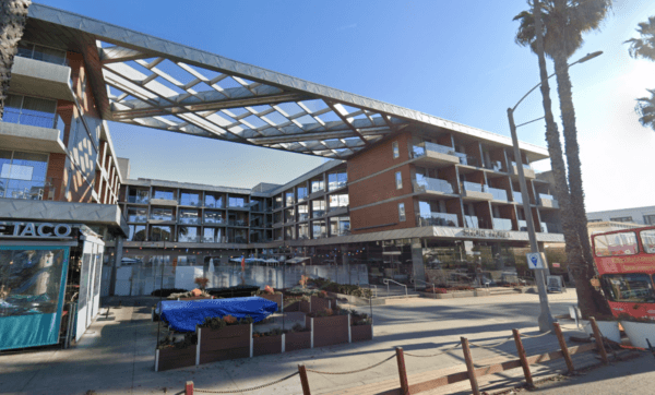Street view of Shore Hotel in Santa Monica, Calif., in December 2022. (Screenshot via Google Maps)