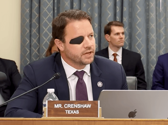 U.S. Rep. Dan Crenshaw speaks during a House Committee on Energy and Commerce hearing in Washington on June 14, 2023. (Screenshot via YouTube/Rep. Dan Crenshaw)