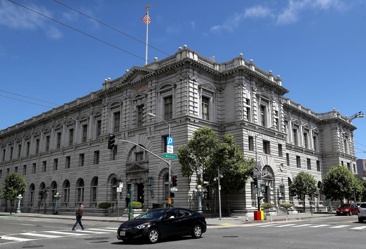The Ninth U.S. Circuit Court of Appeals in San Francisco on June 12, 2017. (Justin Sullivan/Getty Images)