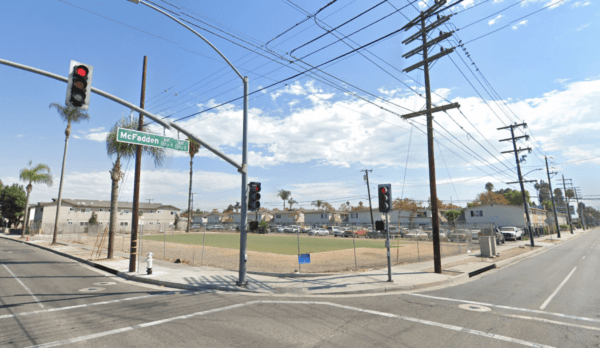 Street view of Standard and McFadden avenues in Sept. 2022. (Google Maps/Screenshot via The Epoch Times)