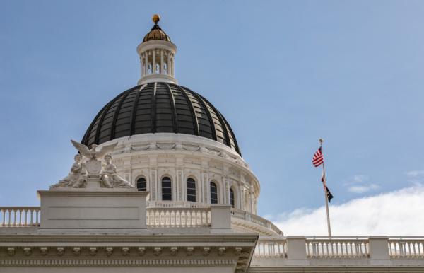 The California State Capitol building in Sacramento on April 18, 2022. (John Fredricks/The Epoch Times)