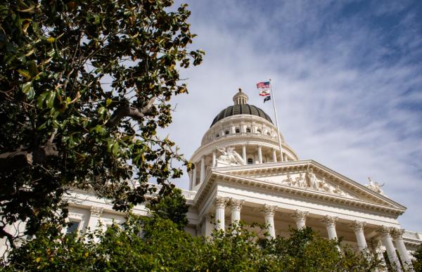 The California State Capitol building in Sacramento on April 18, 2022. (John Fredricks/The Epoch Times)