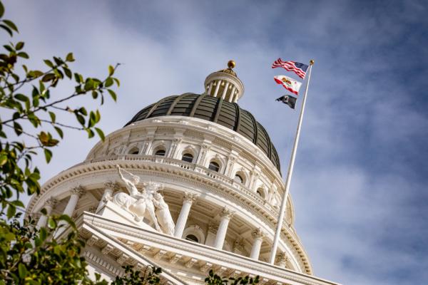 The California state Capitol building in Sacramento, Calif., on April 18, 2022. (John Fredricks/The Epoch Times)