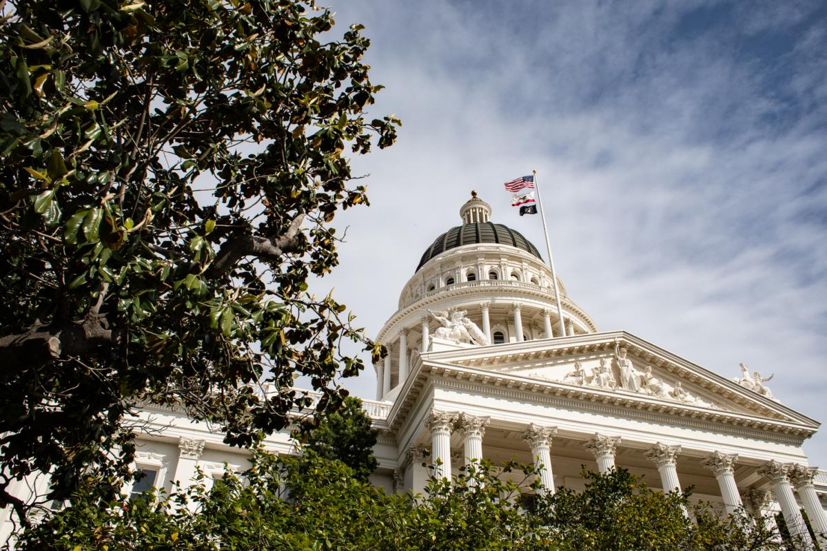 The California State Capitol building in Sacramento on April 18, 2022. (John Fredricks/The Epoch Times)