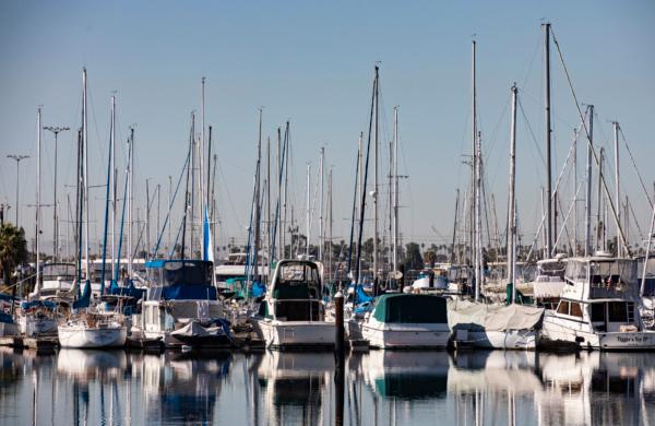 The marina in Wilmington, Calif., on Oct. 27, 2021. SafeCo will stop writing new insurance policies in California for condos, rentals, and watercraft starting Jan. 1, 2025. (John Fredricks/The Epoch Times)