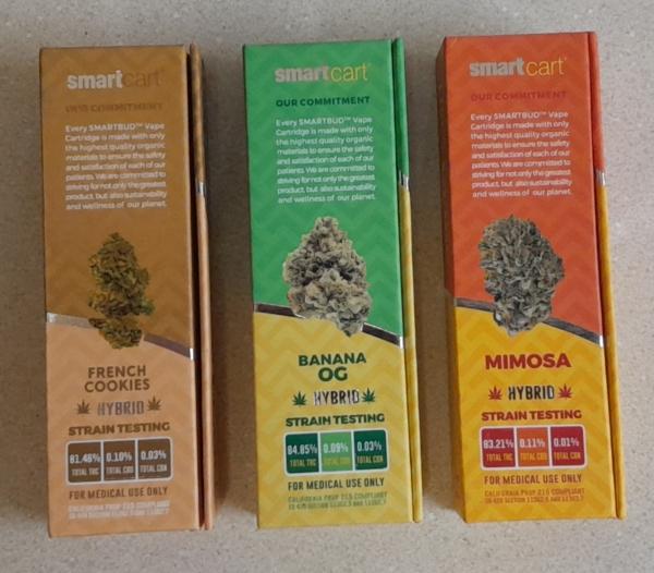 Cannabis vape products in Mendocino County, Calif., on July 18, 2023. (Travis Gillmore/The Epoch Times)