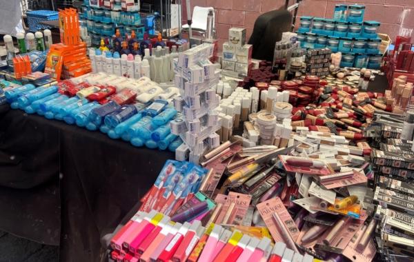 CVS items among nearly 14,000 products recovered from a retail theft ring investigation in Glendale, Calif., on Aug. 31, 2023. (Courtesy of California Highway Patrol)
