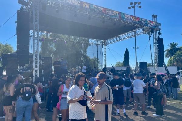 Hundreds flooded El Salvador Park for the second annual Chicano Heritage Festival in Santa Ana, Calif., on Aug. 27, 2023. (Carol Cassis/The Epoch Times)