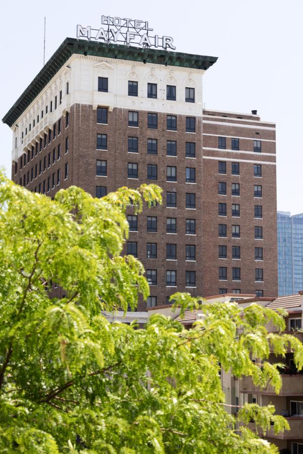 The Mayfair Hotel in Los Angeles, in an undated photo. (Glenn Marzano)